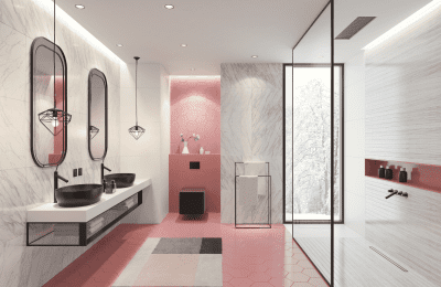 role of colour and texture in bathroom design